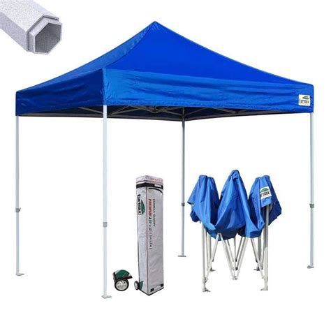 Easy to set up and disassemble.compact and portable.comes with ropes and stakes for added stability. Eurmax EZ Pop Up Canopy Premium 10x10 Industrial Gazebo ...