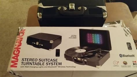 Magnavox Suitcase Turntable System Youtube