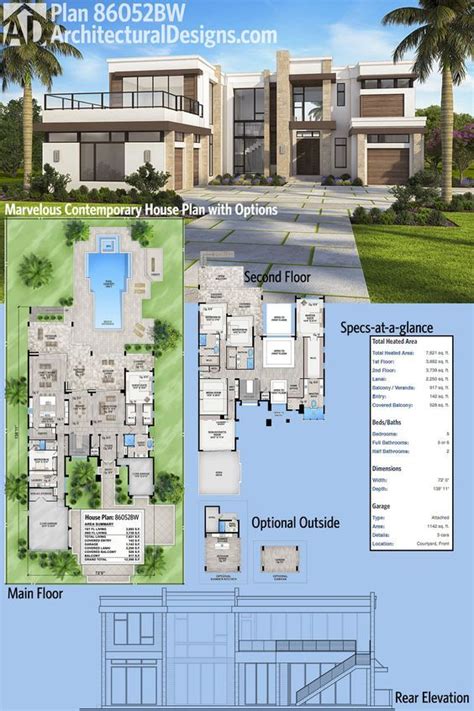 Plan 86052bw Marvelous Contemporary House Plan With