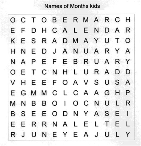 Maybe you would like to learn more about one of these? Calendar Word Search Puzzle Kid's Activity