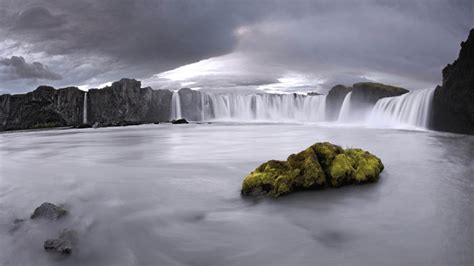 Godafoss Iceland Natural Scenery Widescreen Wallpaper Preview