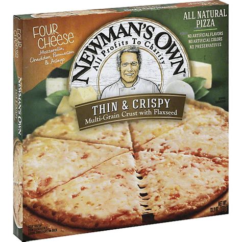 Newmans Own Pizza Thin And Crispy Four Cheese Cheese Carlie Cs
