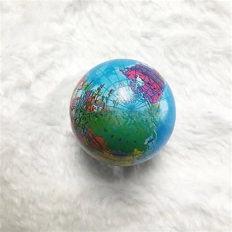 Wabjtam 12 Pack Squeezable World Stress Balls For Kids Mini World Globe