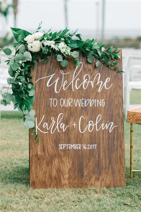 How To Make A Beautiful Wedding Welcome Sign With Flowers