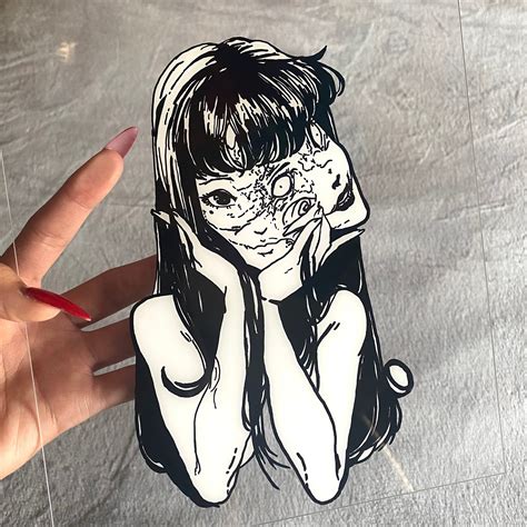 Tomie Junji Ito Anime Glass Painting X In Etsy