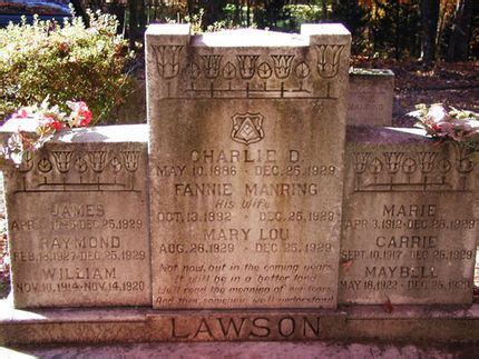 That's when charlie lawson killed six of his. The Lawson Family Massacre