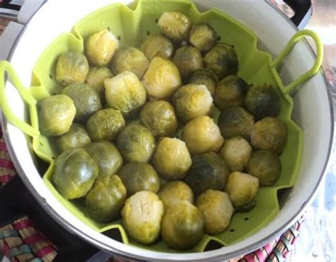 Receta de Coles de Bruselas al vapor