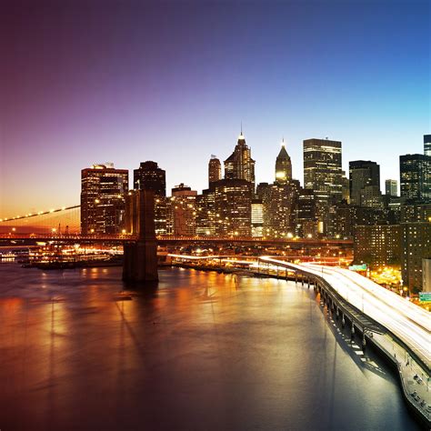 Manhattan Bridge Wallpaper 4k New York City Cityscape