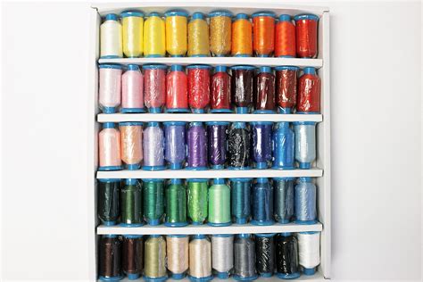 Marathon Polyester Embroidery Thread 50 Basic Colors Set