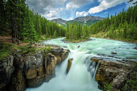 Sunwapta Falls In Jasper National Park Canada Photograph By Miroslav