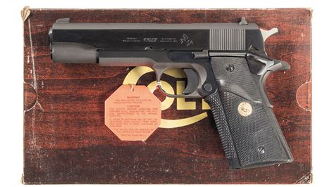 Colt Combat Government Model Semi Automatic Pistol With Box Rock