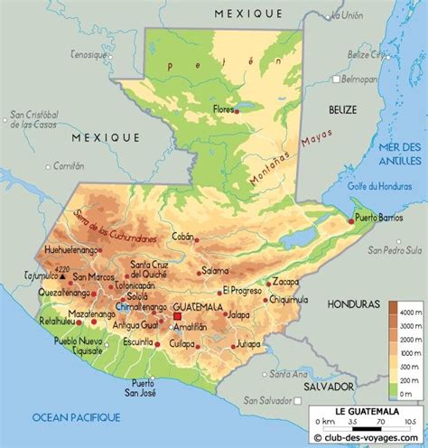 Carte Guatemala Guatemala Map Art