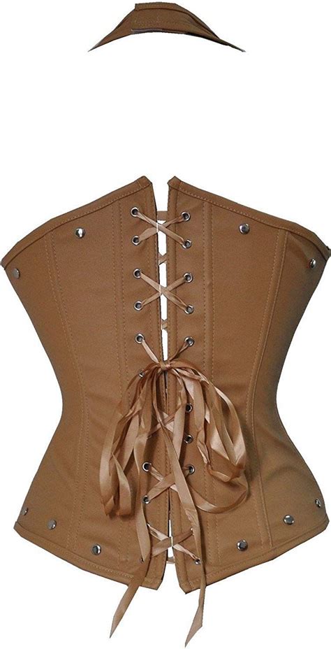 Ya Lida Womens Fashion Pu Leather Halter Shoulder Straps Underbust Corset Top You Can Find