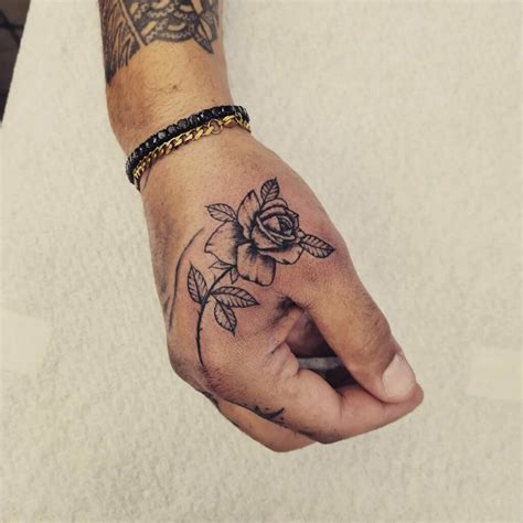 Rose Hand Tattoo Male Ideas Youll Have To See To Believe