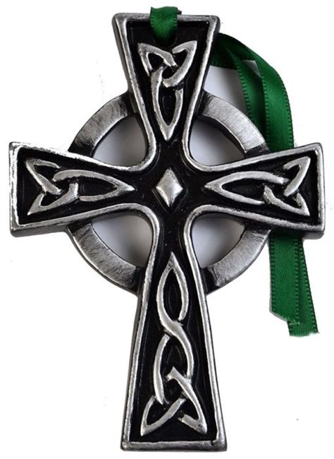 Celtic Cross Hanging Decoration 4 Island Turf Crafts