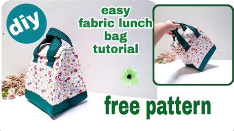 How To Make Lunch Bag Easy Picnic Bag Diy Tutorial Fabric Carry Bag
