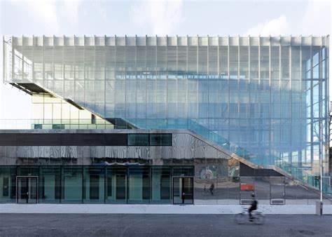 Parisian Sports Centre Features Facade Of Moving Glass Shutters