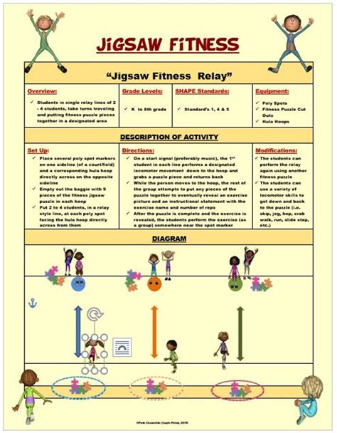 Jigsaw Fitness 30 Puzzle Cutouts And Activity Plan Capnpetespowerpe