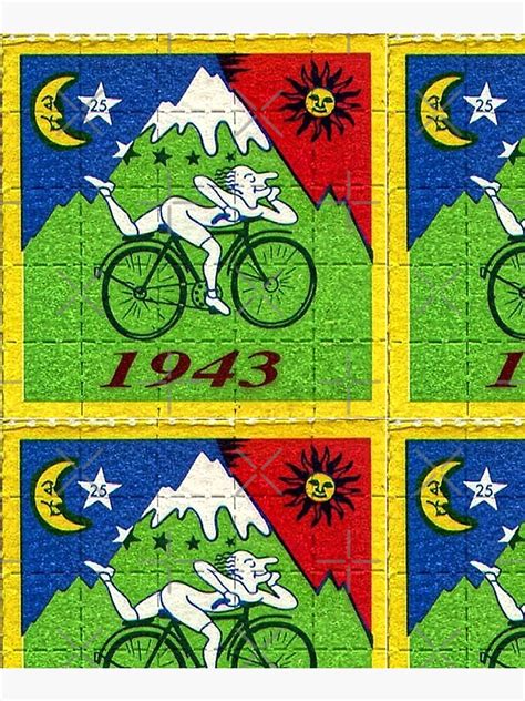 Bicycle Day Lsd Blotter Art Tabs Mounted Print For Sale By Cheesejake