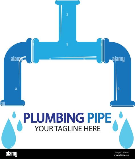 Pipe Plumbing Logo Vector Design Templateplumbing Logo Vector Design