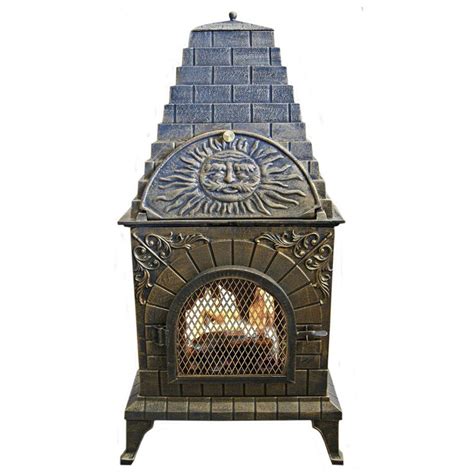 The bbq & pizza oven attachment for our chiminea. Home Depot - Aztec Allure Cast Iron Chiminea Pizza Oven customer reviews - product reviews ...