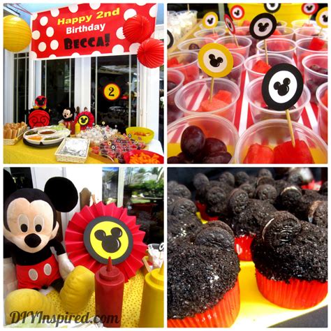 Mickey Mouse Theme Party Diy Inspired