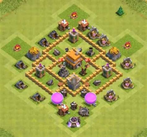 The layout of the town hall 5 level base should be chosen, taking into account the tactical characteristics of the attacking enemy troops. 7+ Best Town Hall TH5 Trophy Bases Anti Giants 2018 (New!)