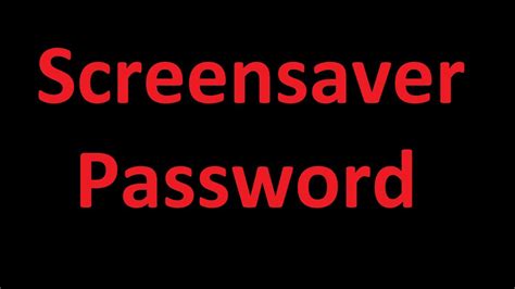 Password Protect The Screen Saver Using Windows 10 22 Youtube