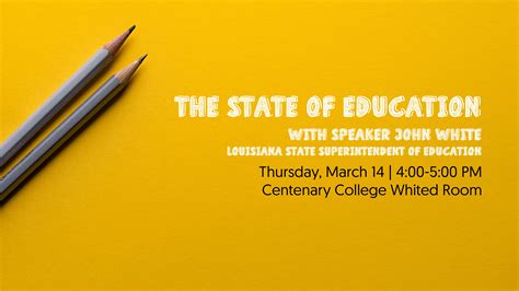 The State Of Education With John White Community Foundation Of North