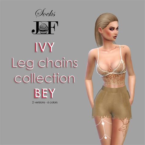 Ivy Leg Chains Collection Bey Leg Chain Sims 4 Sims