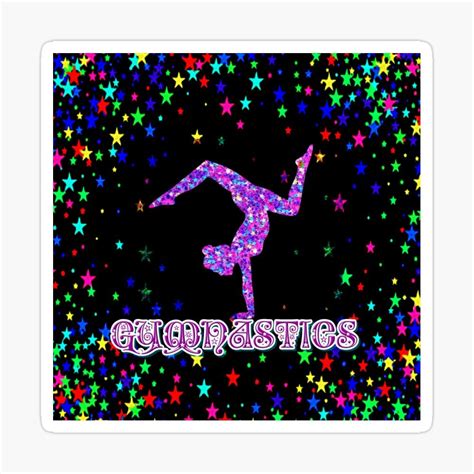 Gymnastics Star Sticker By Starlit Studios Star Stickers Gymnastics