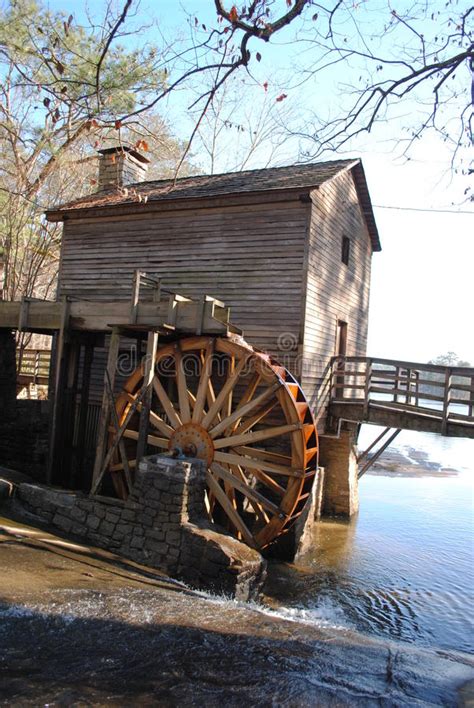 Grist Mill Stock Photo Image Of Mill Stone Wheel Historic 67017586