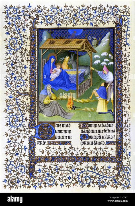 Nativity Illuminated Manuscript Hi Res Stock Photography And Images Alamy