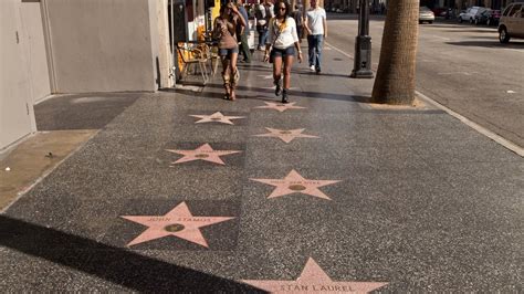 Der Walk Of Fame Am Hollywood Boulevard Hollywood Los Angeles