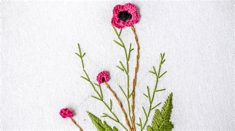Brazilian Embroidery Stitching Flower Design By Hand