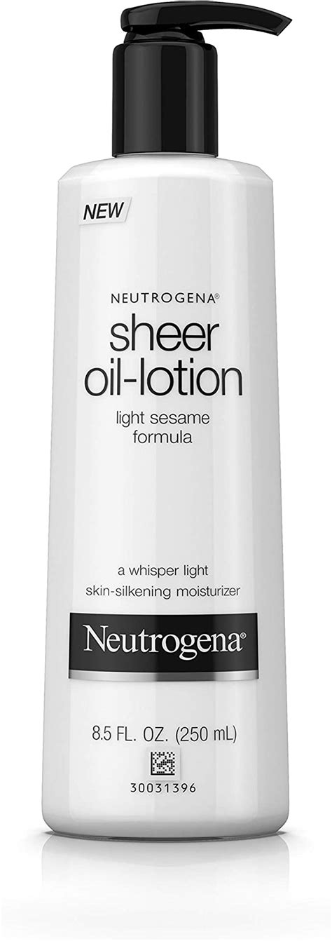 Neutrogena Sheer Oil Lotion Skin Silkening Moisturizer 850 Oz
