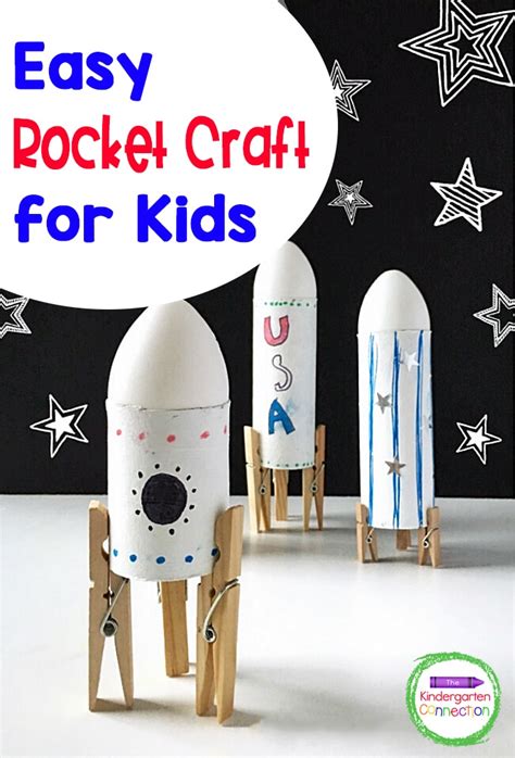 Simple Rocket Space Craft For Kids Using Recycled Materials