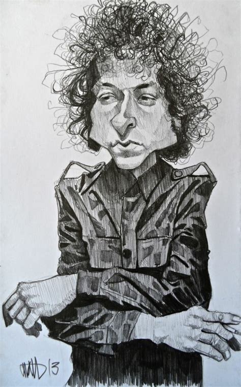 Caricature De Bob Dylan Par Efrain Malo Pencil Caricatures
