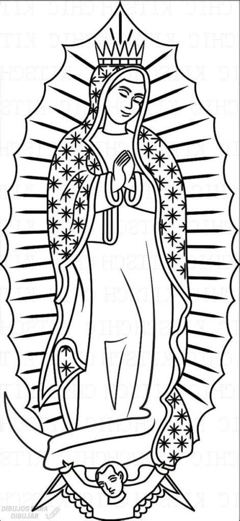 ᐈ Dibujos De La Virgen De Guadalupe【top 30】para Esta Navidad Dibujos