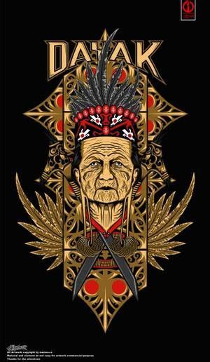 Dayak Warrior By Sisank On Deviantart Graphic Tshirt Design Art