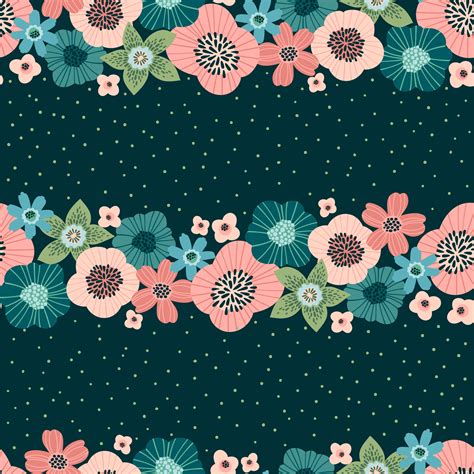Floral Seamless Pattern Vector Design For Paper Cover Fabric