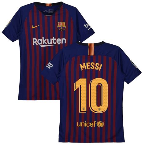 Lionel Messi Barcelona Nike Youth 201819 Home Replica Stadium Player