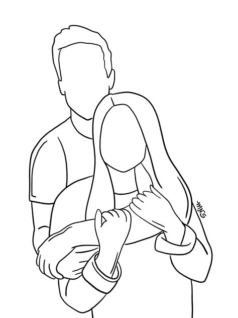 Maybe you would like to learn more about one of these? Couple Outline One to Two People Outline Drawing Two ...