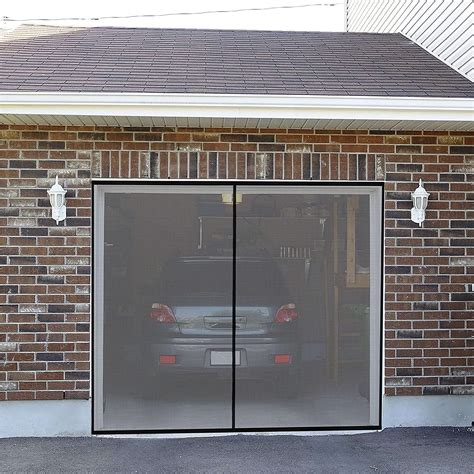 Buy Premium Fiberglass Magnetic Garage Door Screen For 1 Car Garage 8x7