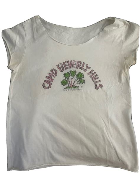 Vintage Camp Beverly Hills T Shirt Sz Medium Ebay In Shirts Vintage Camping T Shirt