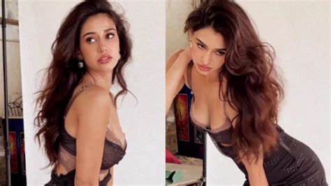 sexy disha patani flaunts her toned body in a plunging cutout dress video goes viral watch