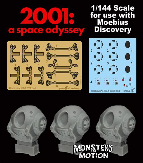 2001 A Space Odyssey 1144 Scale Eva Pod Upgrade Set For Moebius