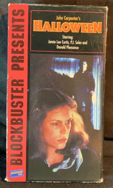 Halloween 1978 Vhs Horror John Carpenter Blockbuster Video Rare J L