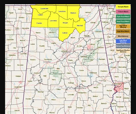 Central Alabama Counties Removed From Tornado Watch The Alabama