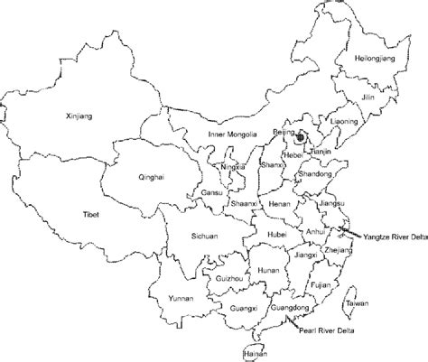 China Map Coloring Coloring Pages